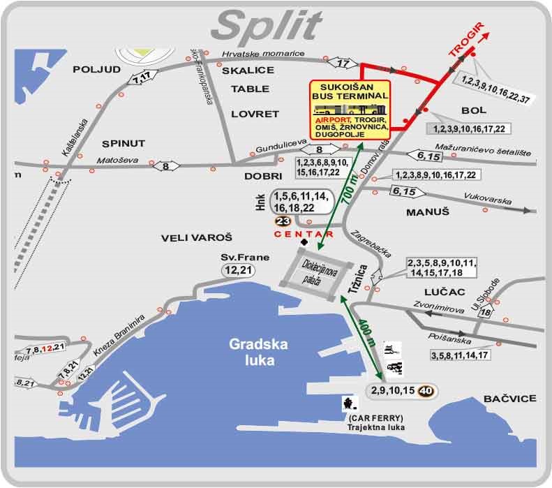 Promet Split Google Map Disclaimer Promet Split Google Map Disclaimer